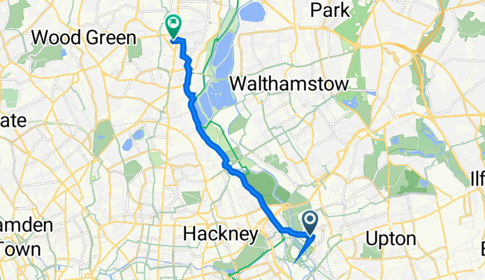 14 Westfield Ave, London to 25 Pembury Road, London