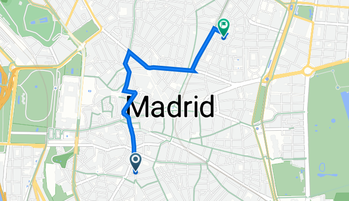 Calle de los Estudios, 9, Madrid a Plaza de Chueca, 5, Madrid