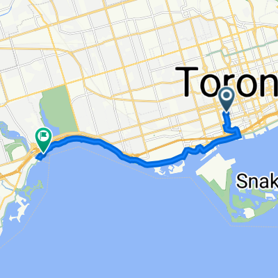 40 Mercer St, Toronto to Great Lakes Waterfront Tr, Toronto