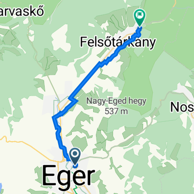 Vécsey Sándor utca 19, Eger do Fő út 261, Felsőtárkány