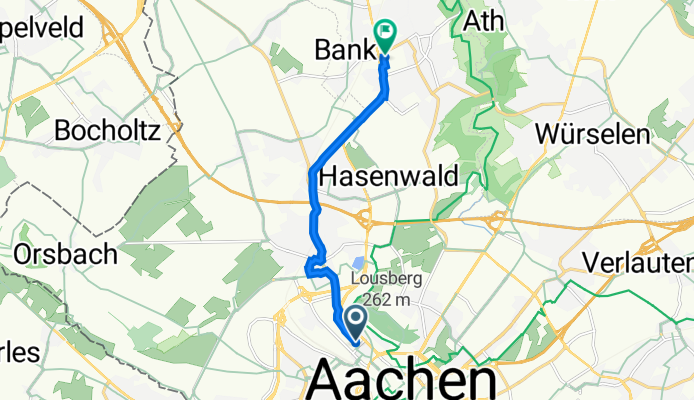 Henricistraße 32–34, Aachen to Ericsson Allee 1, Herzogenrath