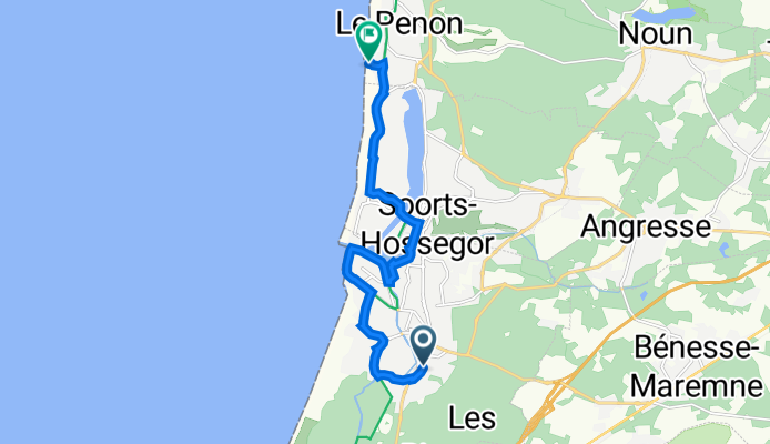 5 Boulevard des Cigales, Capbreton à 14 Avenue des Embruns, Seignosse