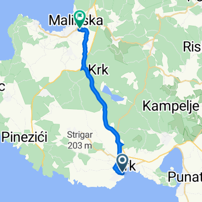Krk nach Malinska Ulica Pavus IV