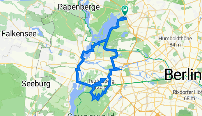 Tegel 11, 41 Km - Olympiastadion via Teufelsberg