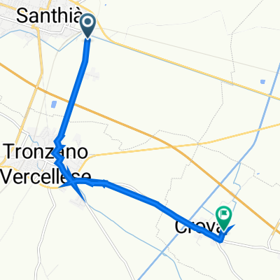 Da Via Nigra 9, Santhià a Bonifaci Allo 14, Crova