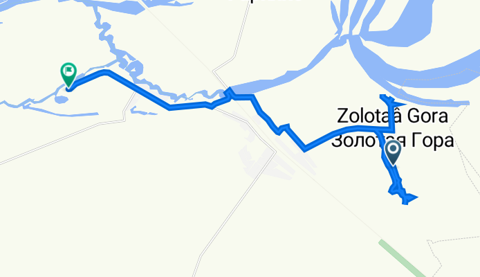 От Неизвестная дорога, Золотая Гора до Неизвестная дорога, Обшаровка