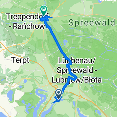 Am Silbersee 11, Lübbenau/Spreewald nach Am Markt 2, Lübben (Spreewald)