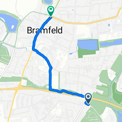 Haldesdorfer Straße 162, Hamburg nach Bramfelder Chaussee 322, Hamburg
