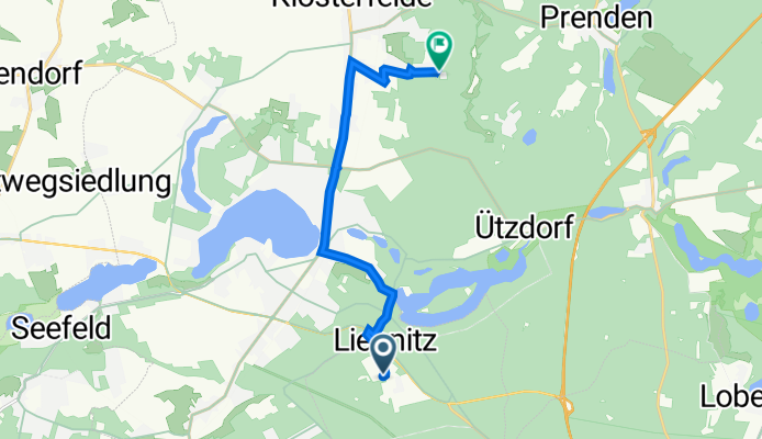 Kurallee 25, Bernau bei Berlin nach Schmidtstraße 18, Wandlitz