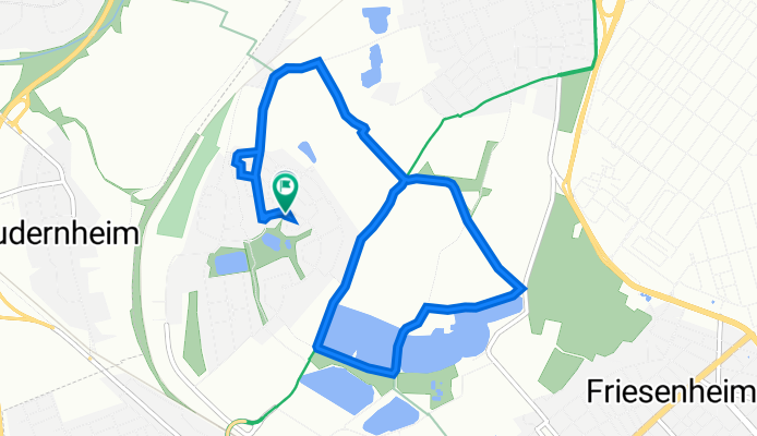 Albert-Haueisen-Ring 70, Ludwigshafen am Rhein to Wilhelm-Vorholz-Straße 41, Ludwigshafen am Rhein
