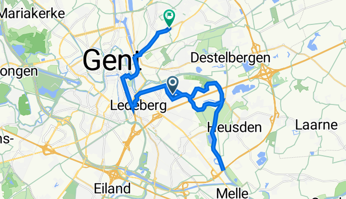 Jules Mac Leodstraat 15, Gent naar Antwerpsesteenweg 531, Gent