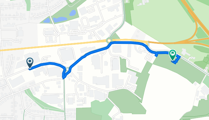 Raiffeisenstraße 34, Georgsmarienhütte nach Bielefelder Straße 16, Georgsmarienhütte