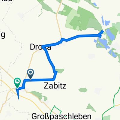 Straße ohne Straßennamen, Osternienburger Land nach Crücherner Straße 18, Osternienburger Land