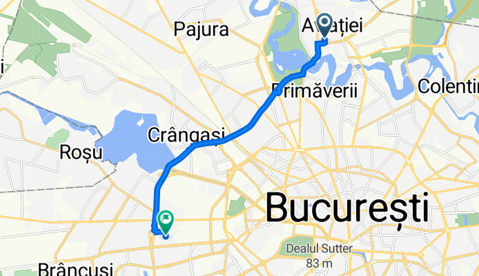 Strada Smaranda Brăescu 10-12, București to Strada Sergent Alexandru Cutieru 25B, București