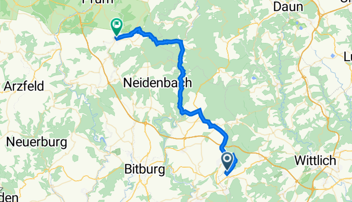 Am Flugplatz, Spangdahlem to Teichstraße 14, Schönecken