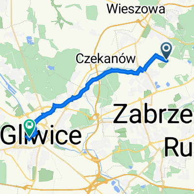 Guido Henckela Donnersmarcka 11, Zabrze do Racławicka 9, Gliwice