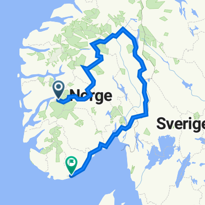 Eidfjord - Gol - Dovre - Femund - Oslo - Kristiansand
