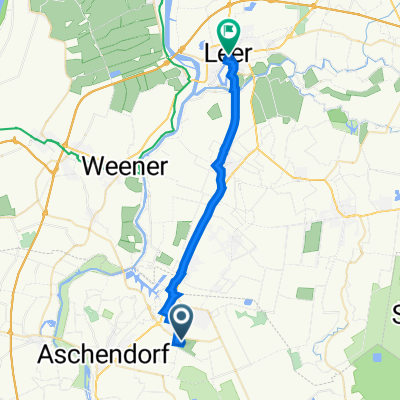Am Wäldchen 5, Papenburg nach Jahnstraße 4, Leer (Ostfriesland)