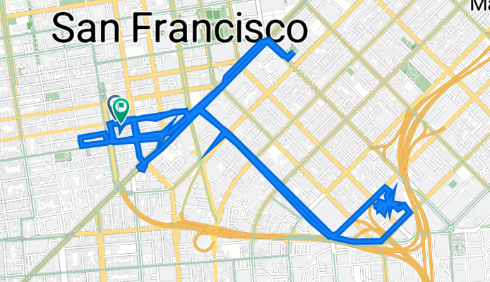 268 Oak St, San Francisco to 251 Oak St, San Francisco