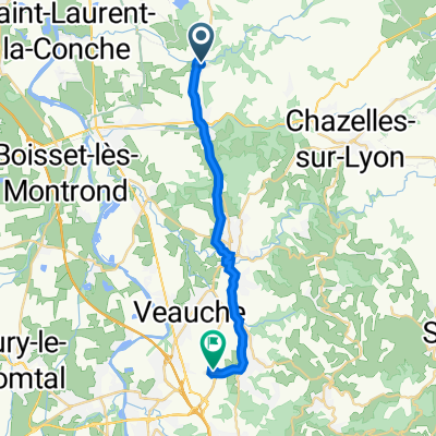 146F Route de Virigneux, Saint-Cyr-les-Vignes à 826 Rue Adrienne Bolland, Andrézieux-Bouthéon