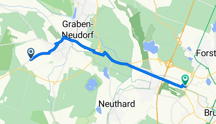 Graben-Neudorf nach Im Wendelrot 1, Bruchsal