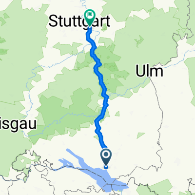 Friedrichshafen-Esslingen mit dem Rennrad