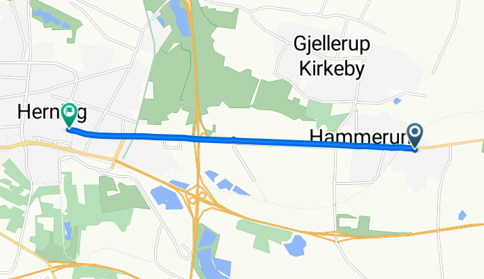 Hammerum Hovedgade 108A, Herning to Ăstergade 28, Herning