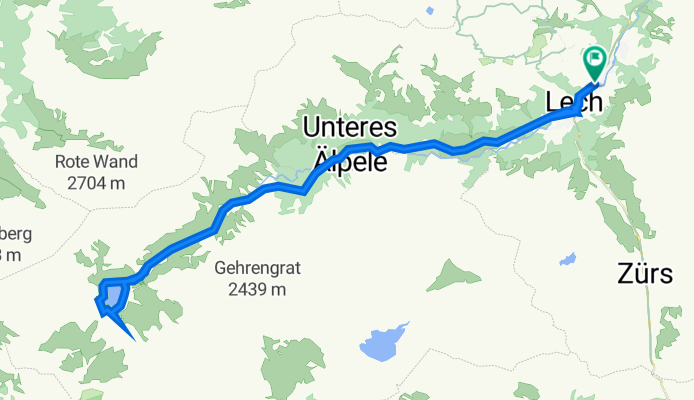 Lech - Formarinsee - Freiburgerhütte rund um den See und zurück nach Lech