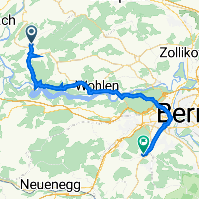 Panoramastrasse, Detligen nach Dorfbachstrasse 38, Köniz