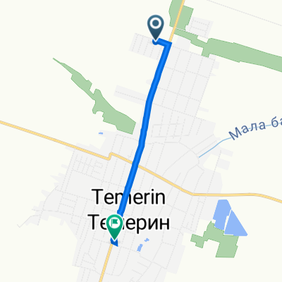 Kovač Antala 33, Temerin to Novosadska 308, Temerin