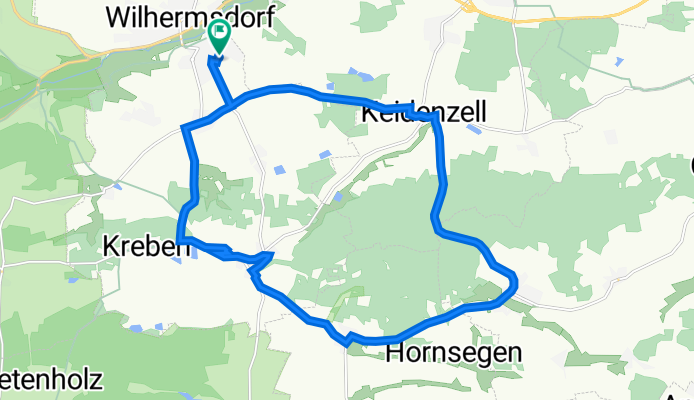 Feld-am-See-Ring 1A, Wilhermsdorf to Feld-am-See-Ring 11, Wilhermsdorf