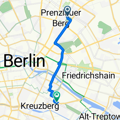Lilli-Henoch-Straße 20, Berlin nach Oranienstraße 205, Berlin
