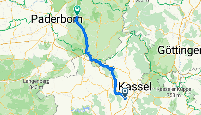 Max-Planck-Straße 7, Baunatal nach Dorfstraße 17, Altenbeken