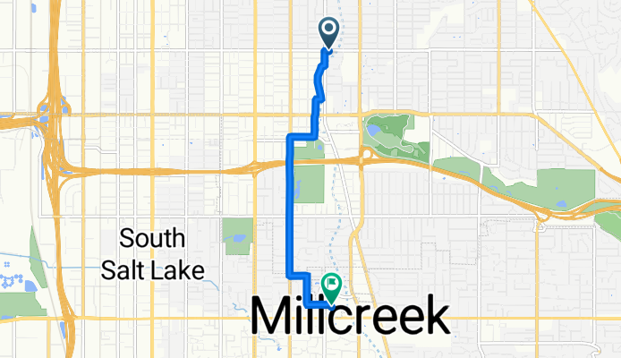 1118 E 1700 S, Salt Lake City to 1154 E Brickyard Rd, Salt Lake City