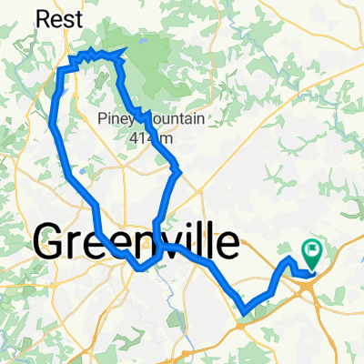 201 Ponders Ray Ln, Greenville to 201 Ponders Ray Ln, Greenville