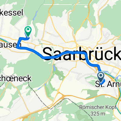 Robert-Koch-Straße 20, Saarbrücken nach Altenkesseler Straße 17/B1, Saarbrücken