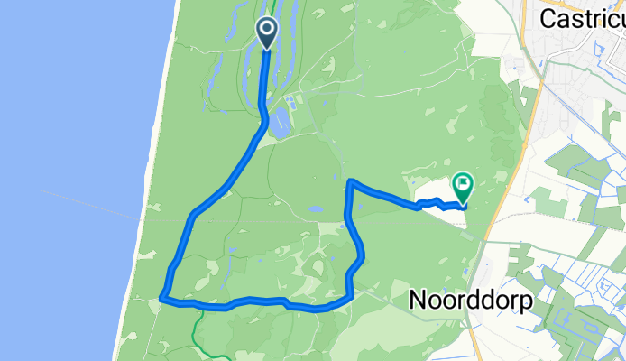 Van Oldenborghweg, Castricum naar Castricum