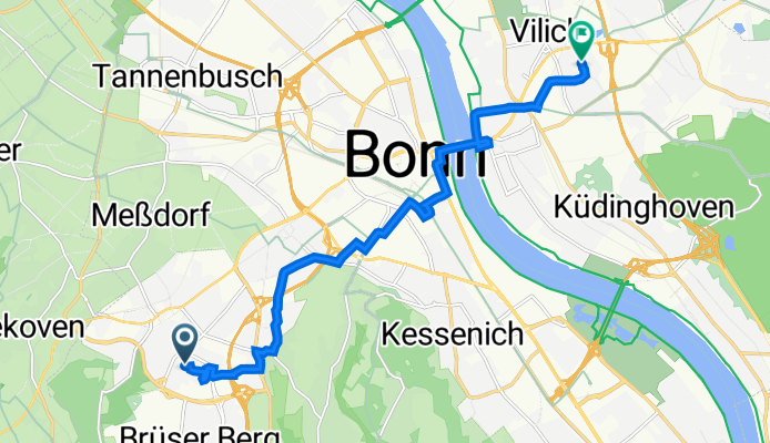 Karl-Leisner-Straße 5, Bonn nach Maria-Montessori-Allee 101, Bonn