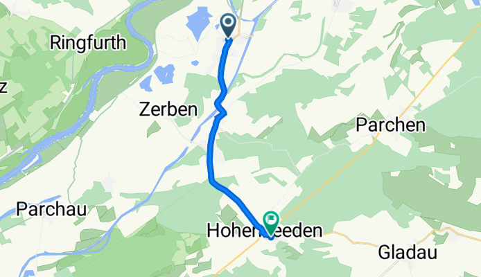 Bittkauer Weg 13, Elbe-Parey nach Zum Kulturhaus 2, Elbe-Parey
