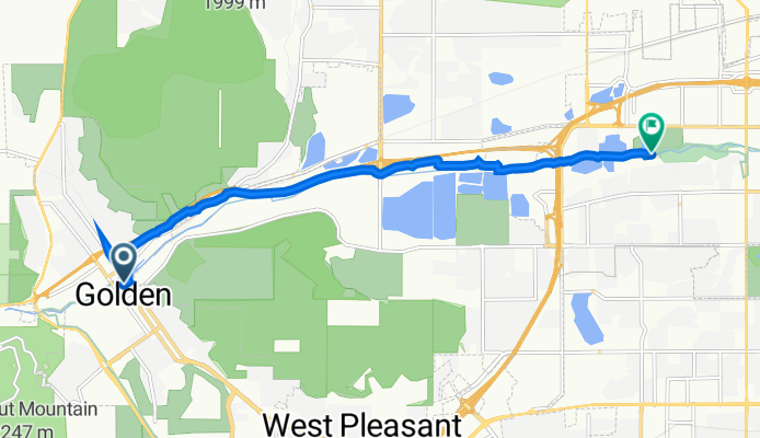 600 12th St, Golden to Clear Creek Trail, Wheat Ridge