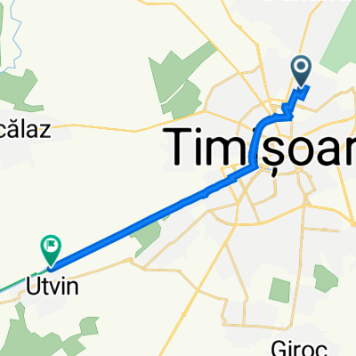 Strada Constantin Rădulescu Motru, 25, Timișoara to Pista Bega, Sânmihaiu Român