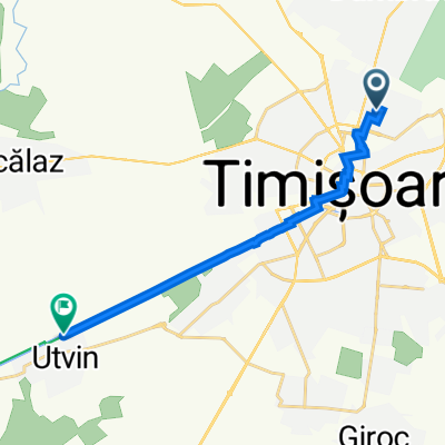 Strada Constantin Rădulescu Motru, 25, Timișoara to Pista Bega, Sânmihaiu Român