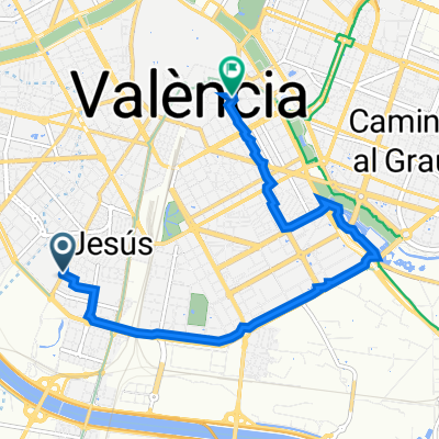 Avinguda de Gaspar Aguilar, 90, València to Plaza los Pinazos, 5, València