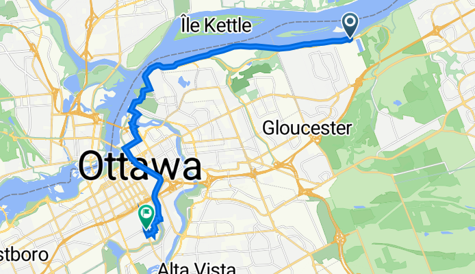 Ottawa River Pathway A, Ottawa to 877 Bank St, Ottawa
