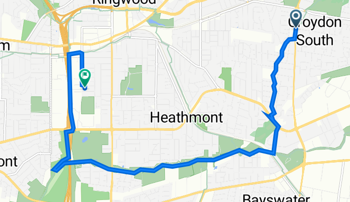 142 Bayswater Rd, Croydon South to 15A Neville St, Ringwood