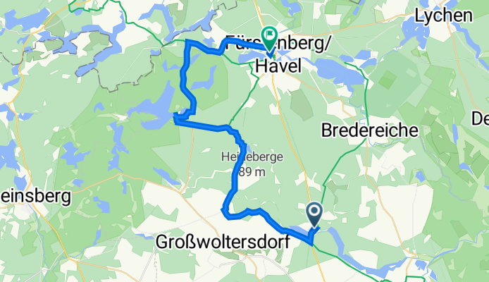 Blumenower Straße 2, Gransee nach Bahnhofstraße 31, Fürstenberg/Havel