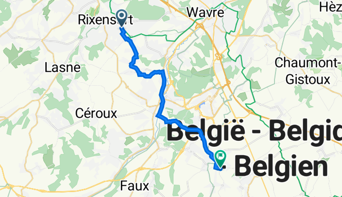 De Avenue Albertine 40, Rixensart à Rue de Bayau 36, Mont-Saint-Guibert