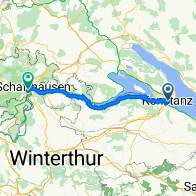 Hafenstraße 8, Constance à Tannenstrasse 3, Neuhausen am Rheinfall