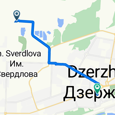 От улица Лермонтова 18ш, Дзержинск до улица Урицкого 2, лит. А, Дзержинск