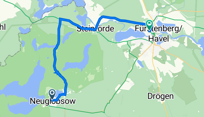 Stechlinseestraße 7, Stechlin nach Bahnhofstraße 31, Fürstenberg/Havel